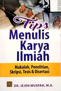 Image of Tips Menulis Karya Ilmiah